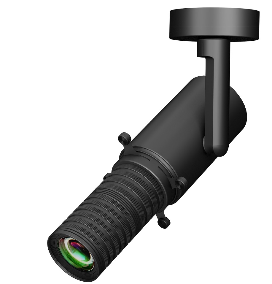 Larsen Gobo Strahler für Anbaumontage schwarz 38 Watt 6500 Kelvin Tageslichtweiß CRI97