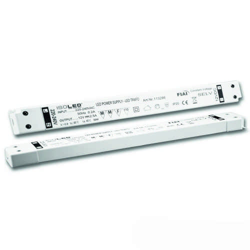 HEITRONIC LED Trafo 12 Volt DC 0-30 Watt slim