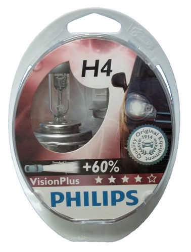 Philips 2 Stueck H4 12342VPS2 12 Volt 60/55 Watt P43t-38