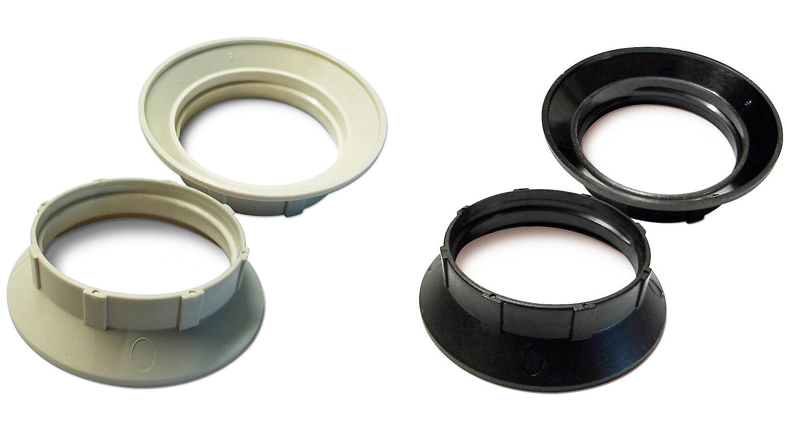 Schraubring für E27 und B22d Fassungen Kunststoff schwarz Außenring - Vossloh