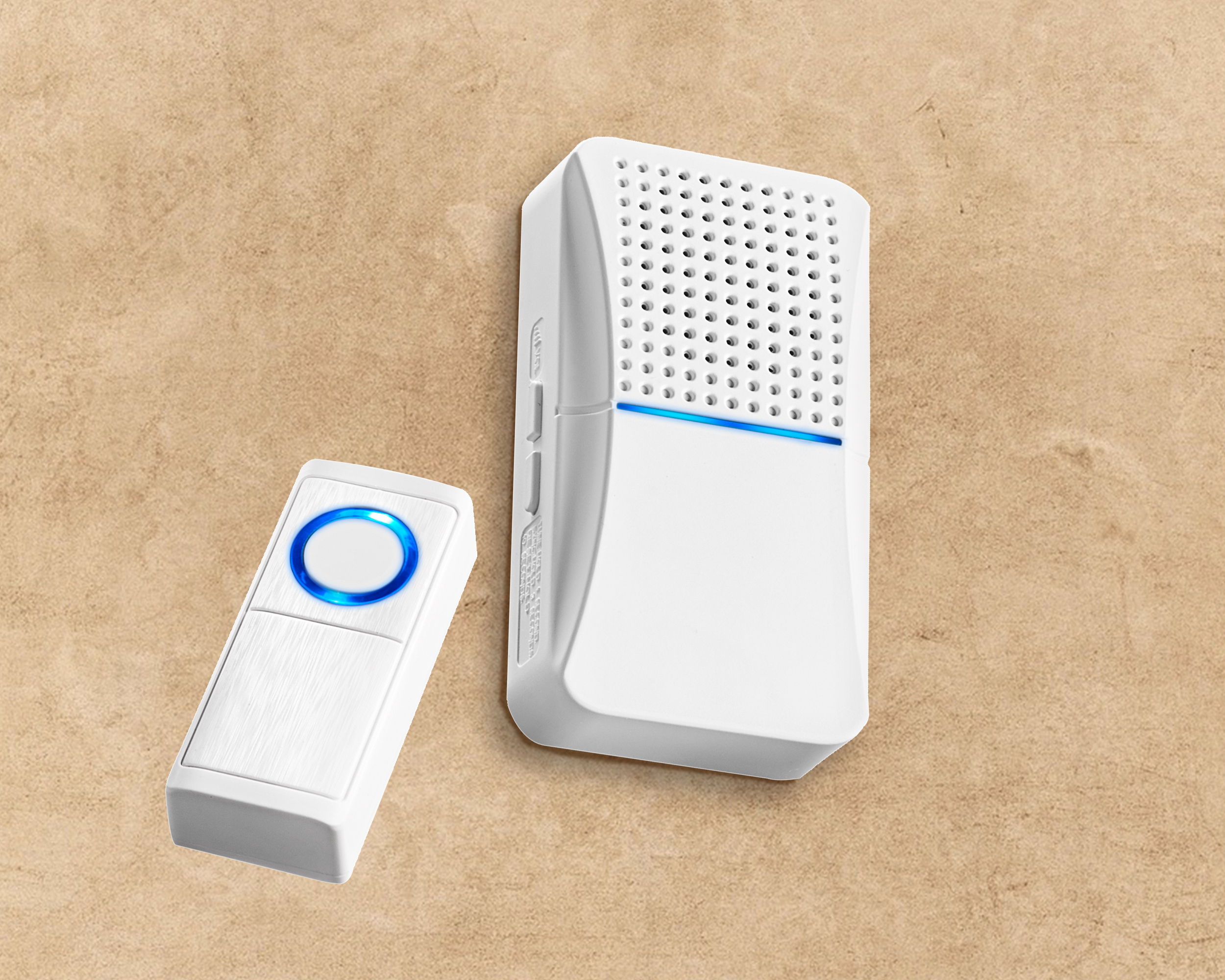 HEITRONIC - Funkgong Set PATRAS mit 30 Melodien für die Steckdose 100 Meter Reichweite IP44